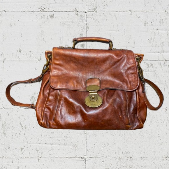 Fossil Bags Vintage Fossil Aged Leather Doctors Bag Poshmark